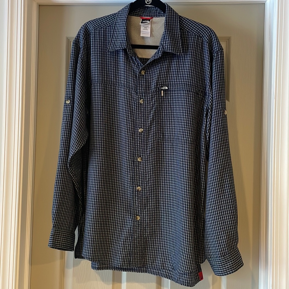 |North Face| Men’s Shirt Blue Outdoors Button Up Long Sleeve Size M
